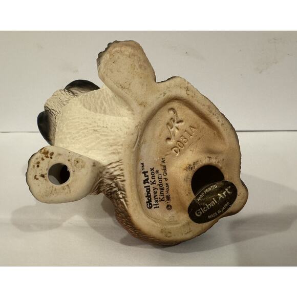 Vintage Harvey Knox Kingdom 1986 House of Global Art Hand Painted Bulldog Figure - Picture 4 of 5